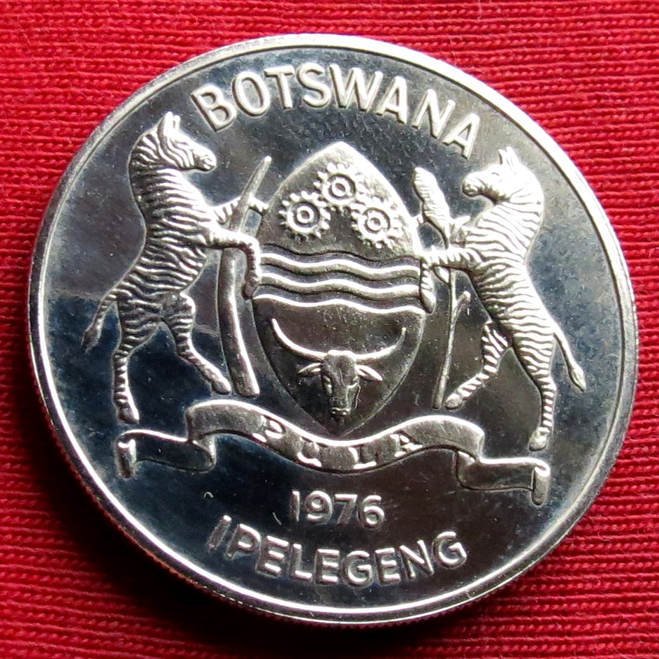  Botswana 50 thebe 1976 unc   