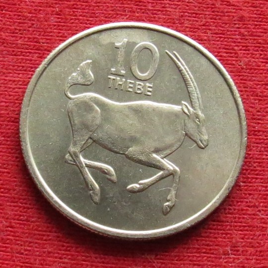 Botswana 10 thebe 1976