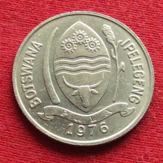  Botswana 10 thebe 1976   