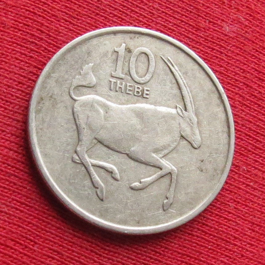 Botswana 10 thebe 1980