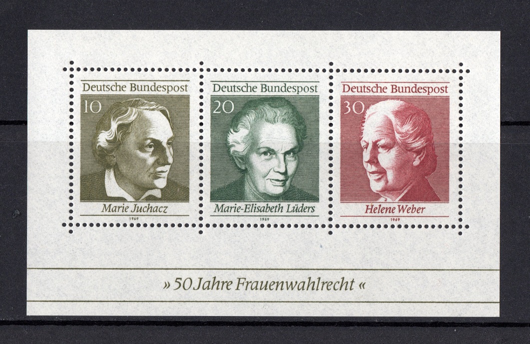 BRD 1969 Mi.596-598 Block 5 **Postfrisch   