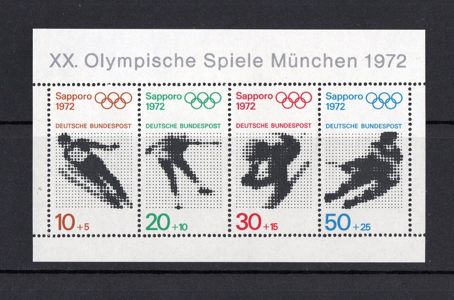  BRD 1971 Mi.684-687 Block 6 **Postfrisch   