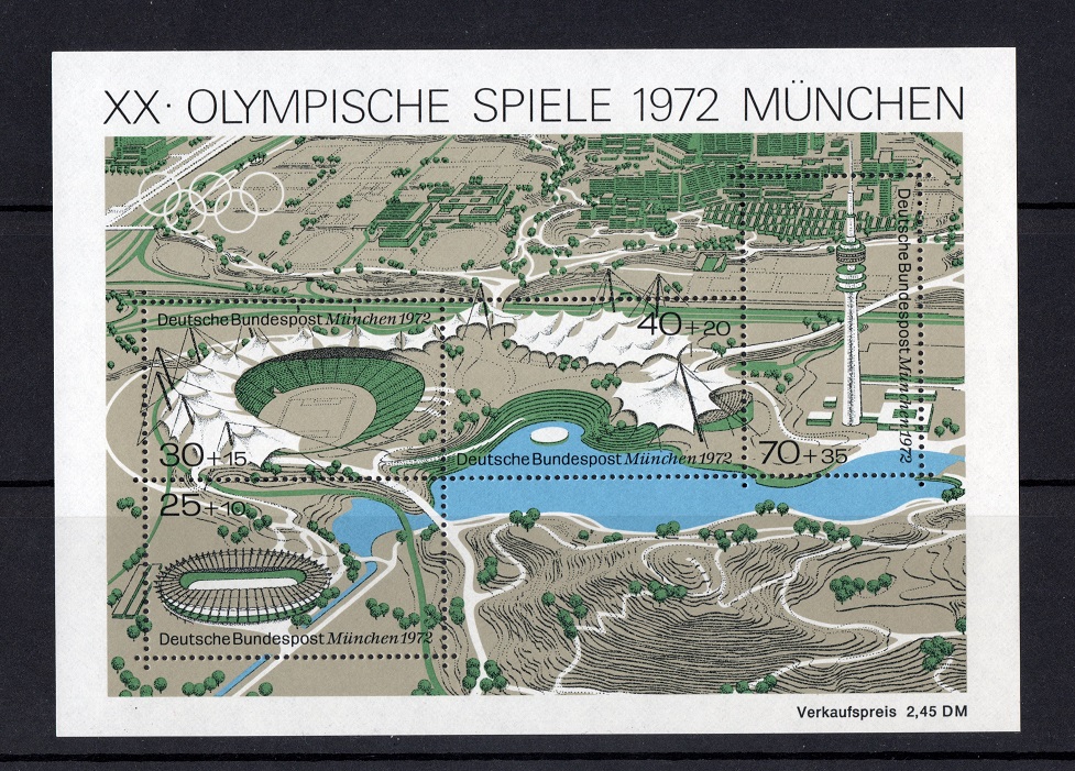  BRD 1972 Mi.723-726 Block 7 **Postfrisch/ Mi 6,-€   