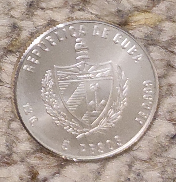  Kuba 5 Pesos 1985, SILBER, 40. Jahrestag - FAO   