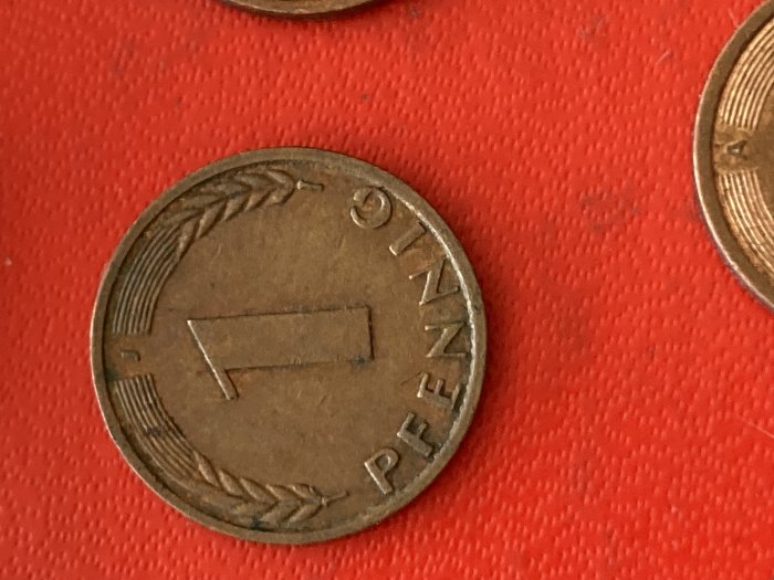 Umlaufmünze Deutschland BRD 1 Pfennig 1950 Münzzeichen J