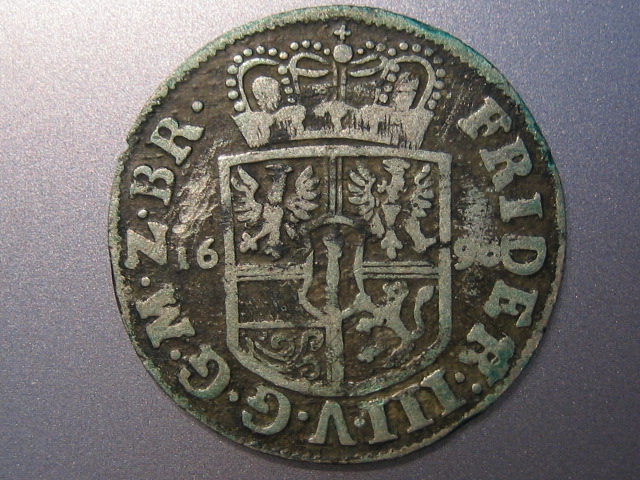  Brandenburg 1/12 Thaler 1690 Silber   