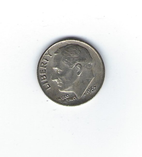  USA 1 Dime 1967   