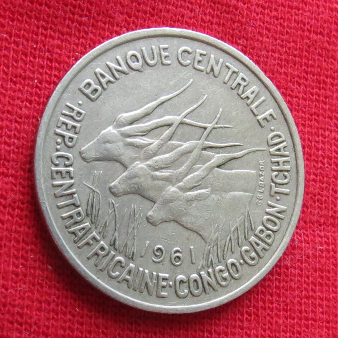 Central African States 50 franc 1961