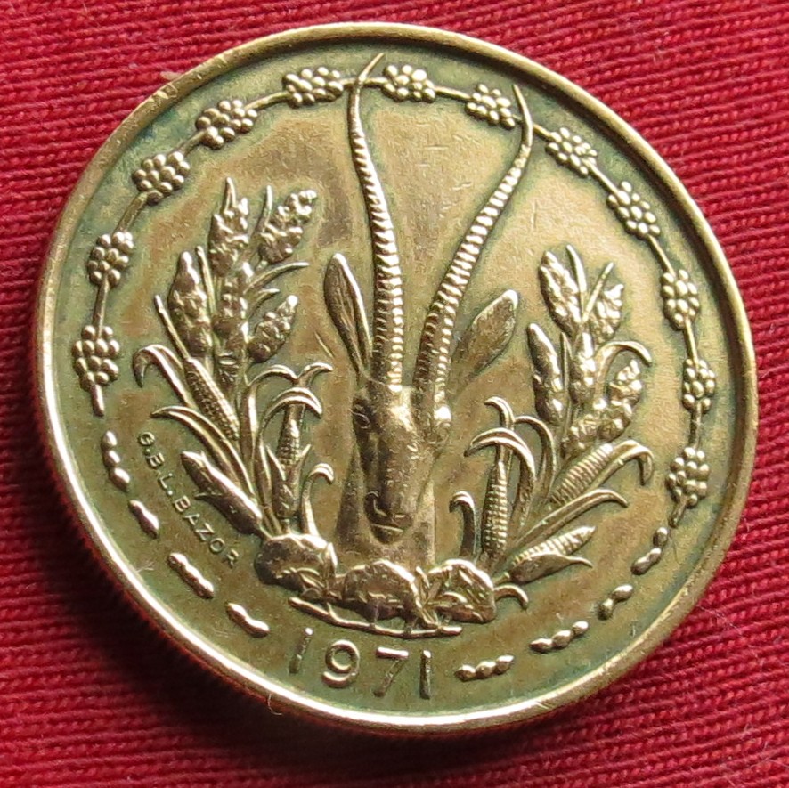 West Africa 25 francs 1971