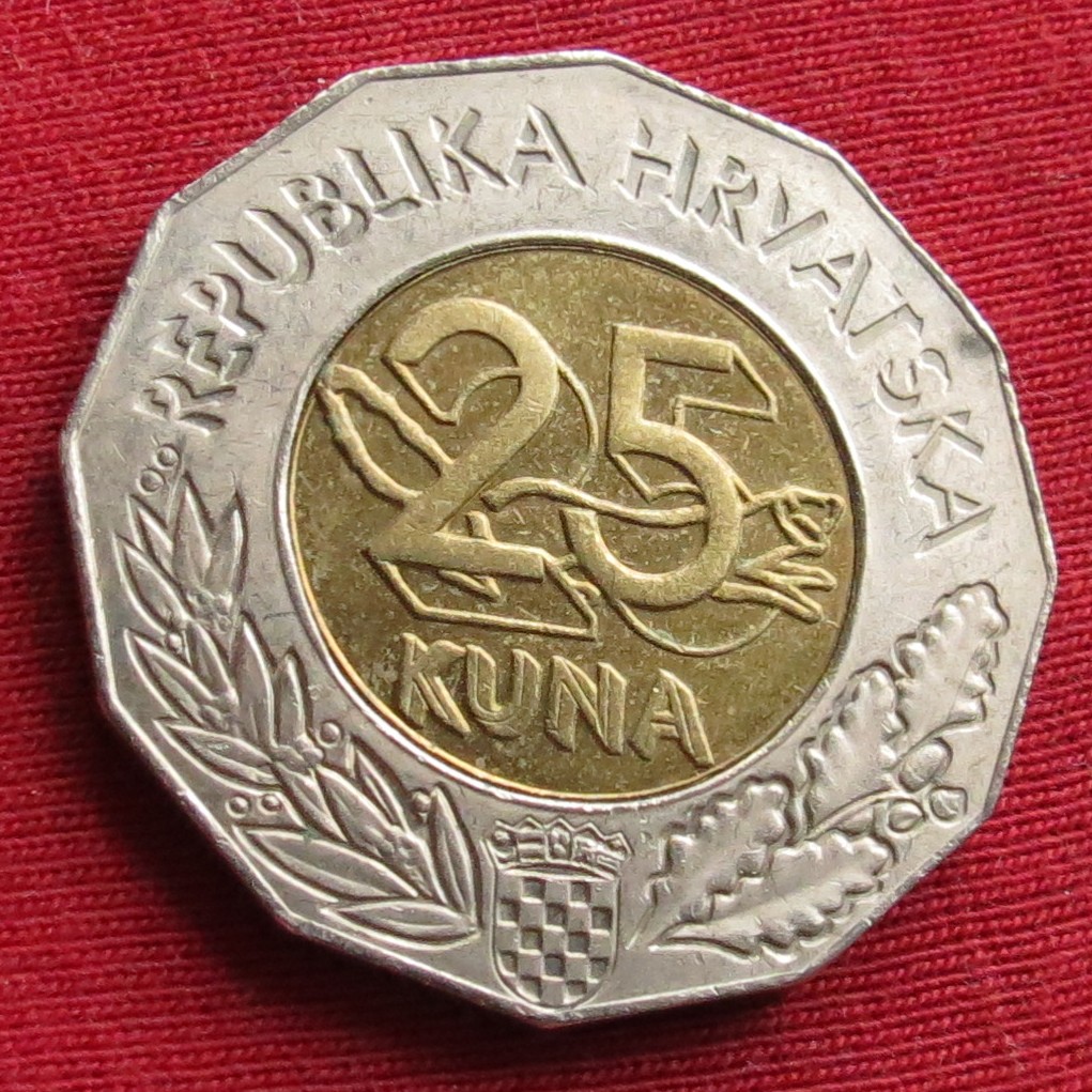  Croatia 25 kuna 1999 Euro   