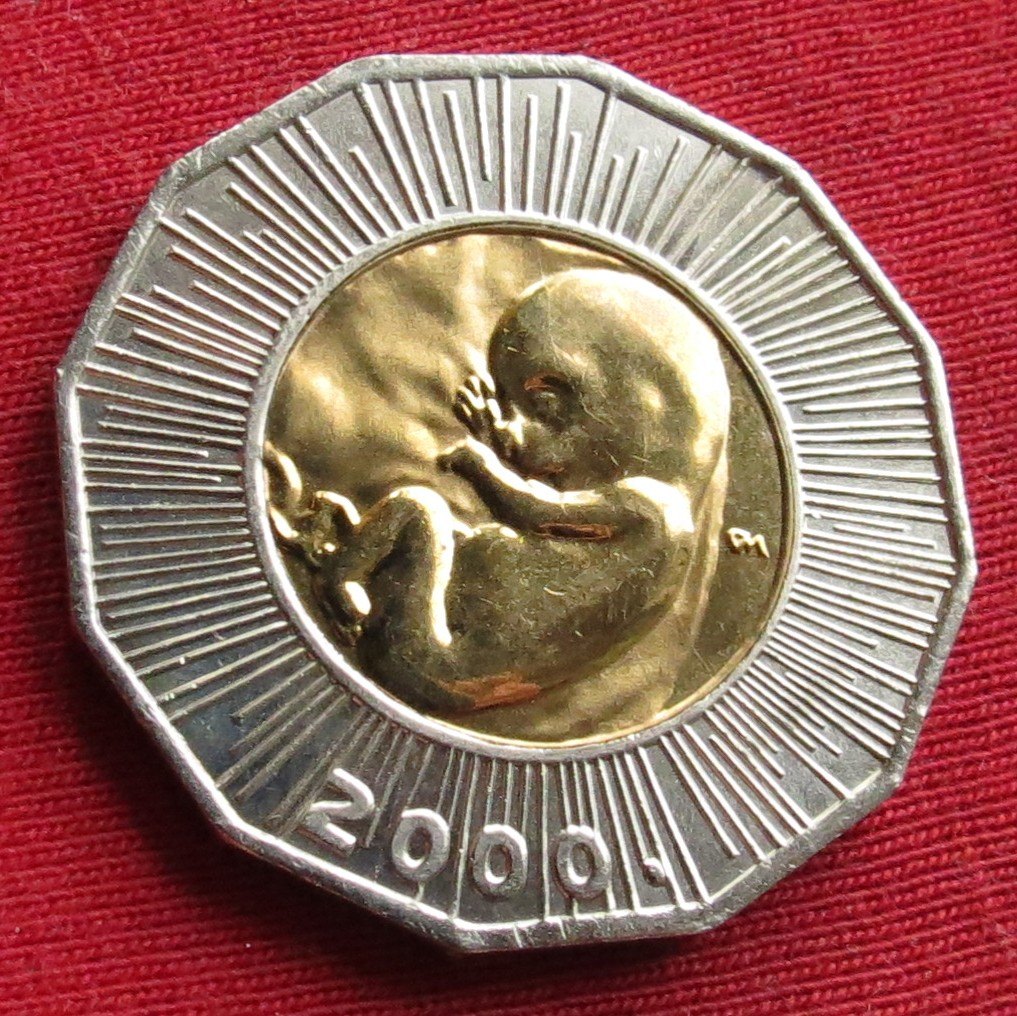 Croatia 25 kuna 2000 Human Fetus