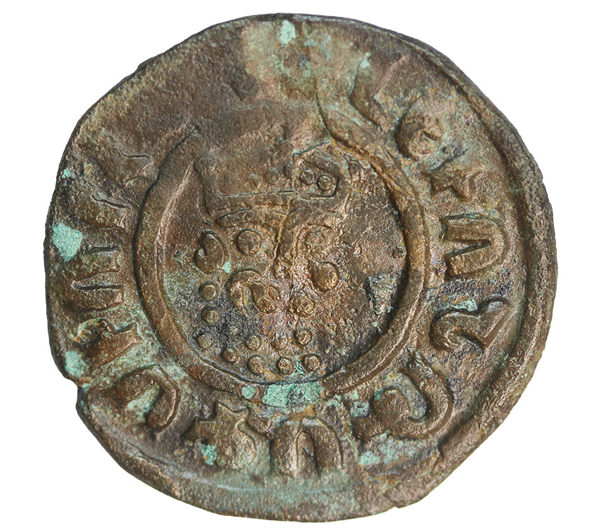  Cilician,Armenien ,Levon I. 1198-1219 ,AE Tank 5,41 g. , 28 mm   