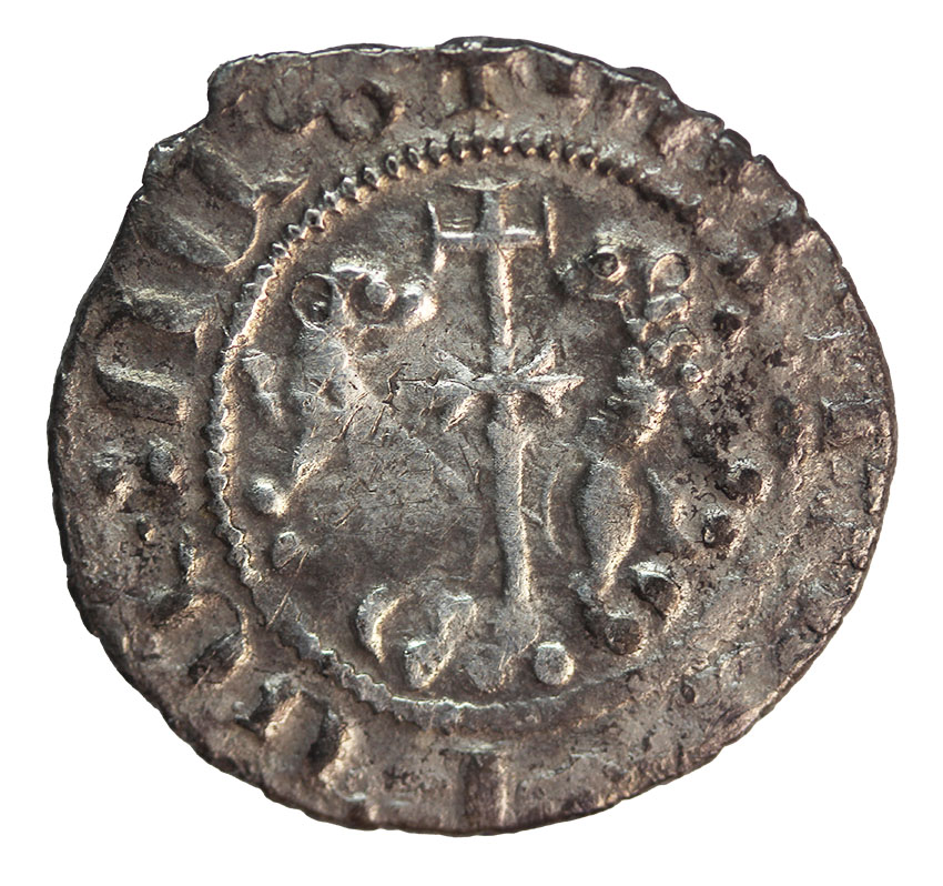  Cilician,Armenien ,Levon I. 1198-1219 ,AR Tram 2,83 g. , 21 mm   