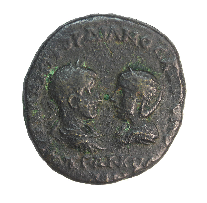 Gordian III.-Tranqullina 241-244AD,Anchialus,Thrace ,AE 25 mm, 10,34 g.,