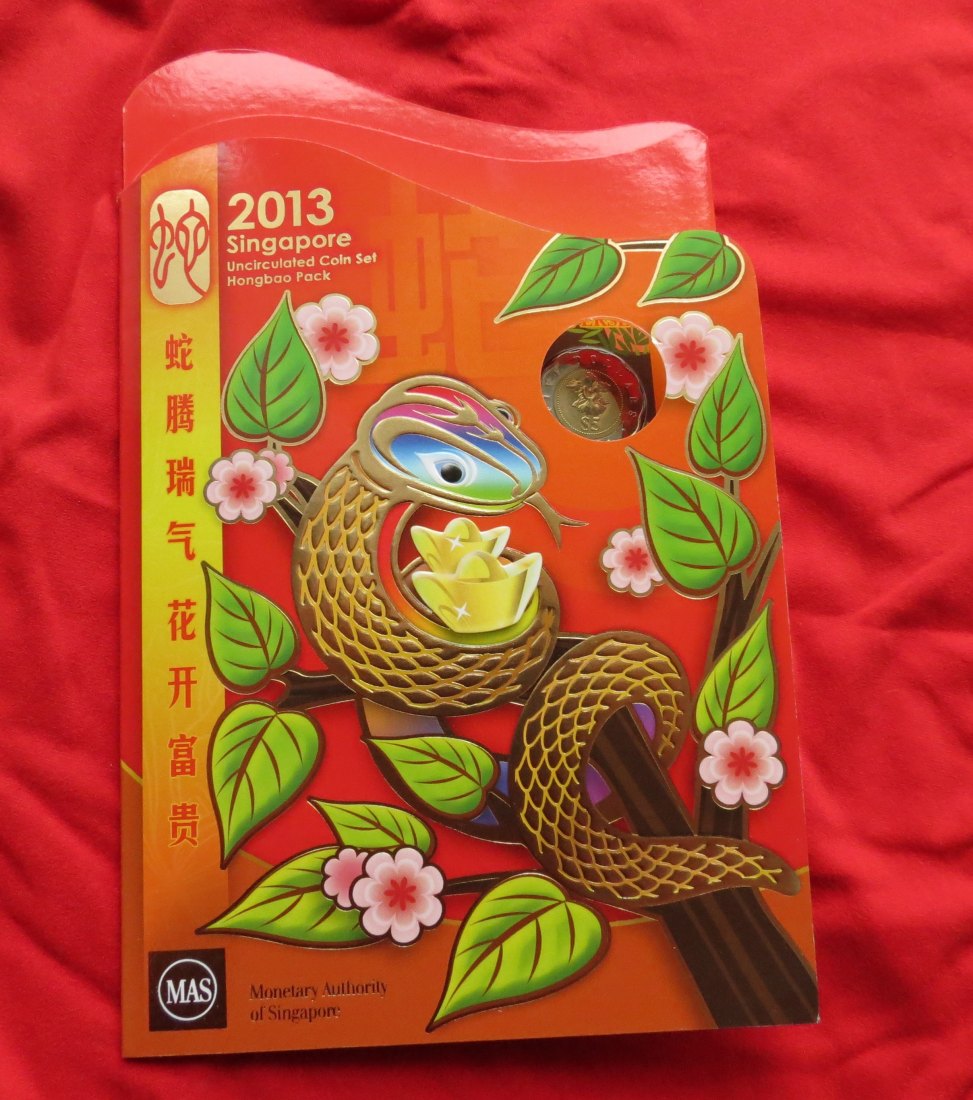  SINGAPORE set 5 10 20 50 cents 1 5 $ 2013   