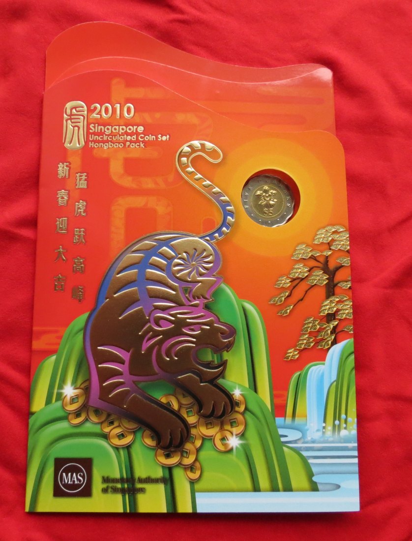  SINGAPORE set 5 10 20 50 cents 1 5 $ 2010   
