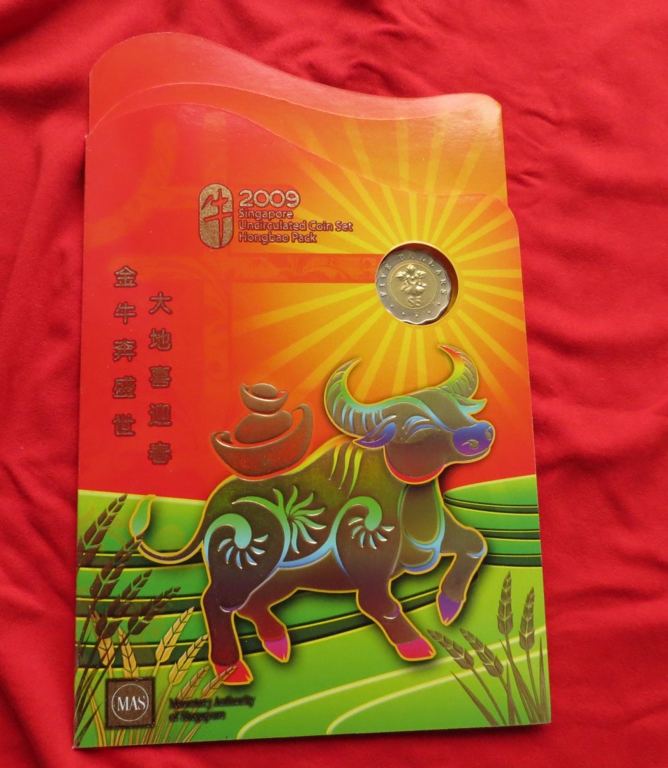  SINGAPORE set 5 10 20 50 cents 1 5 $ 2009   