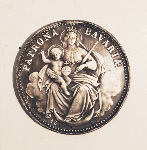  Bayern Madonna Taler 1868 PP Einseitiger Abschlag.! SELTEN.!   