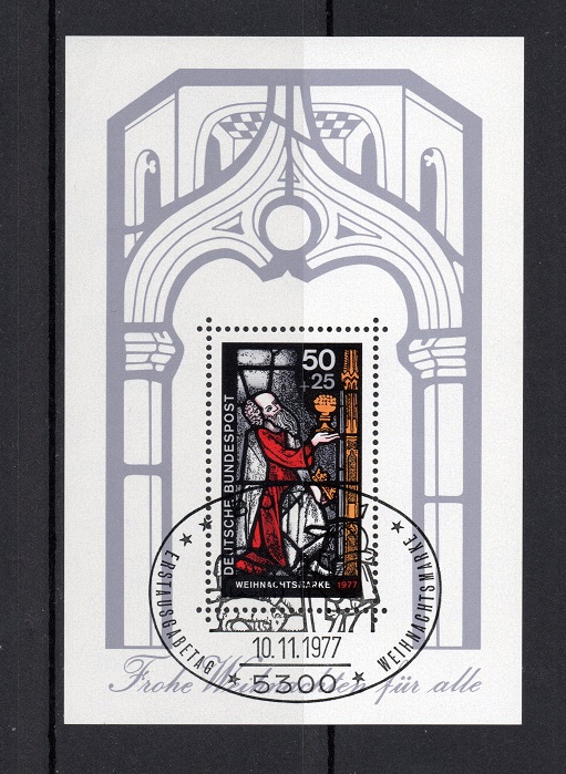  BRD 1977 Mi. 955 Block 15 ** Postfrisch FDC/ SST.   