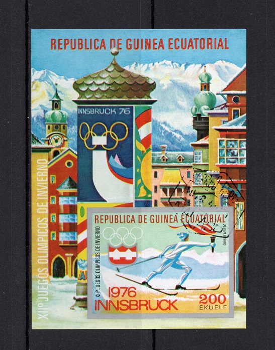  GUINEA Block Innsbruck 1976 no.2/ **Postfrisch gest./ s.scan   