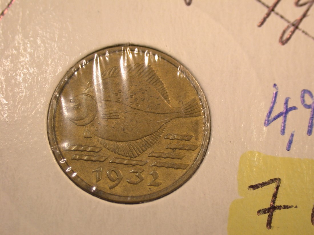  J35  Danzig  5 Pfennig 1932 in vz  Originalbilder   