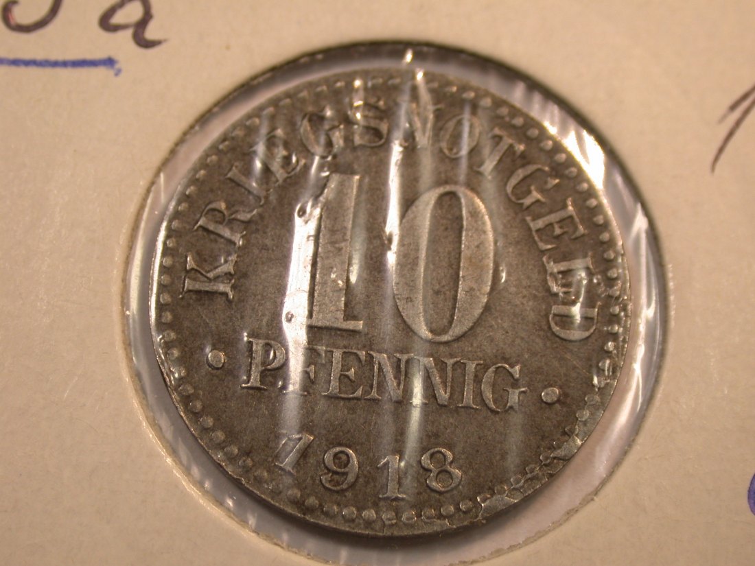 J35 Herzogt. Braunschweig 10 Pfennig in ss+ J. N 3a Originalbilder