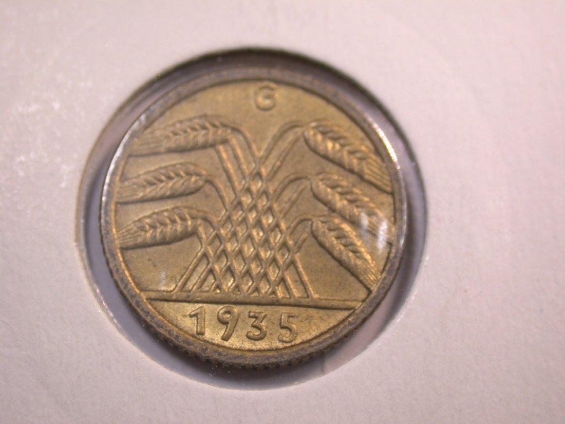  J35  Weimar 5 Pfennig 1925 G in ST  !!  Originalbilder   
