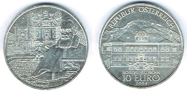  SZAIVERT ÖSTERREICH 2. REPUBLIK  10 EURO 2004 ERZBISTUM SALZBURG MARKUS SITTIKUS   