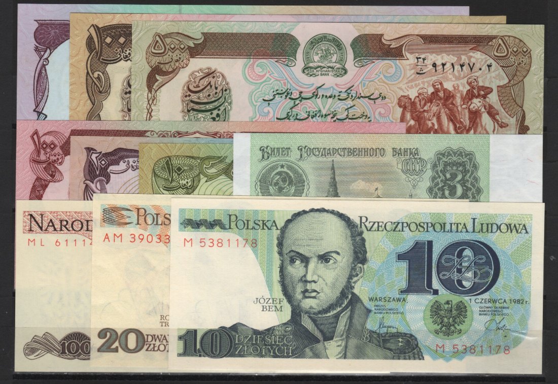  20 BANKNOTEN ALLE WELT IN UNZIRKULIERTER ERHALTUNG!   