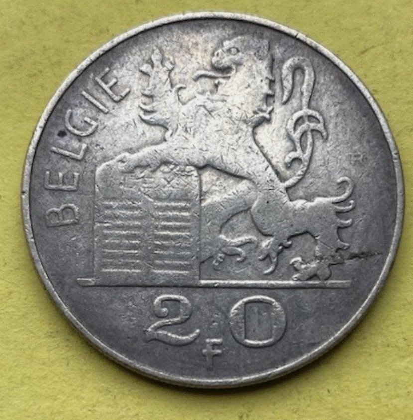  SILBER - Belgien 20 Franken 1953 | BELGIË | Hoher Silberanteil   