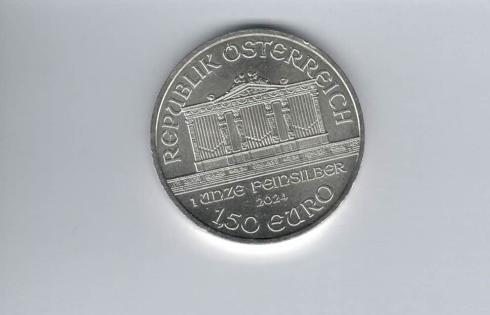  Philharmoniker 2024 1,50 Euro 1 Oz Macke Silbermünzen Österreich Spittalgold9800 (1248   