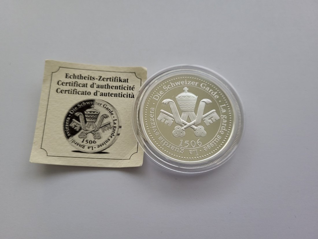 Silbermedaille 1 Oz 999 Die Schweizer Garde Vatikan Vaticano Spittalgold9800 (5455   