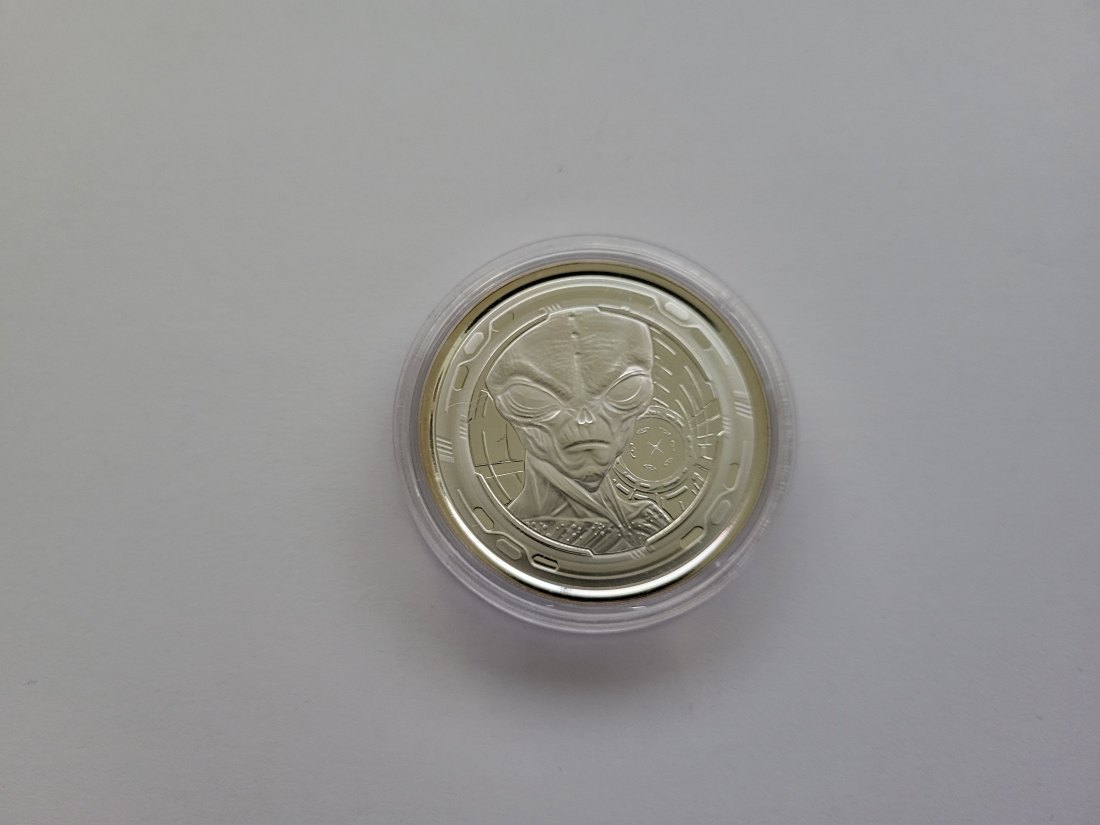  5 Cedis 2022 Alien 1 Oz Silbermünze 999 Republik Ghana Spittalgold9800 (5455   
