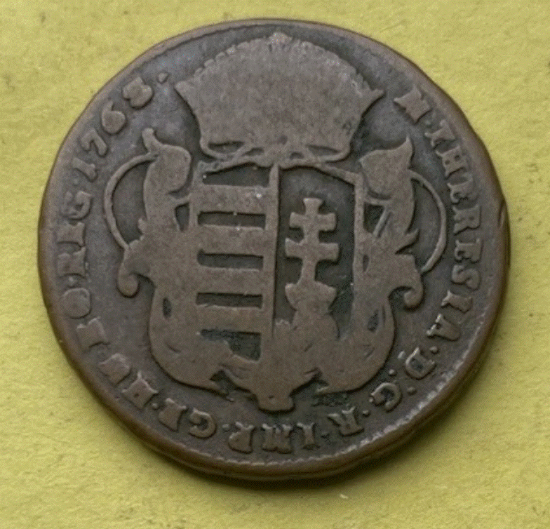  Ungarn 1 Denar 1763 | Maria Theresia   