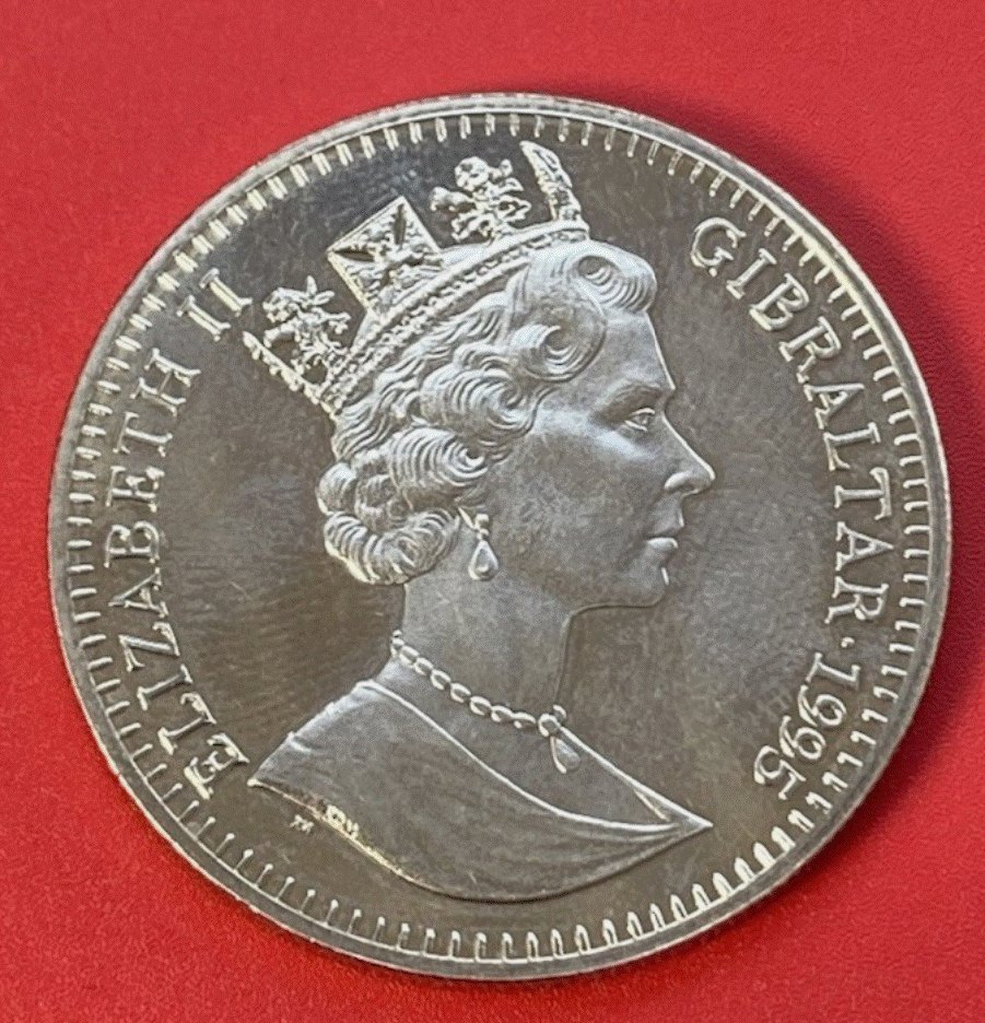  Gibraltar 1 Crown 1995 Olympische Spiele Atlanta Speerwurf   