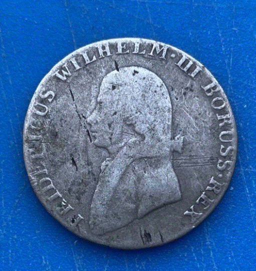  SILBER.- Preußen 4 Groschen 1804 Friedrich Wilhelm III. Gekröntes Warum   
