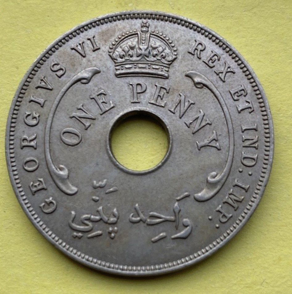  Britisch-Westafrika 1 Penny 1942 George VI. | Kolonie   