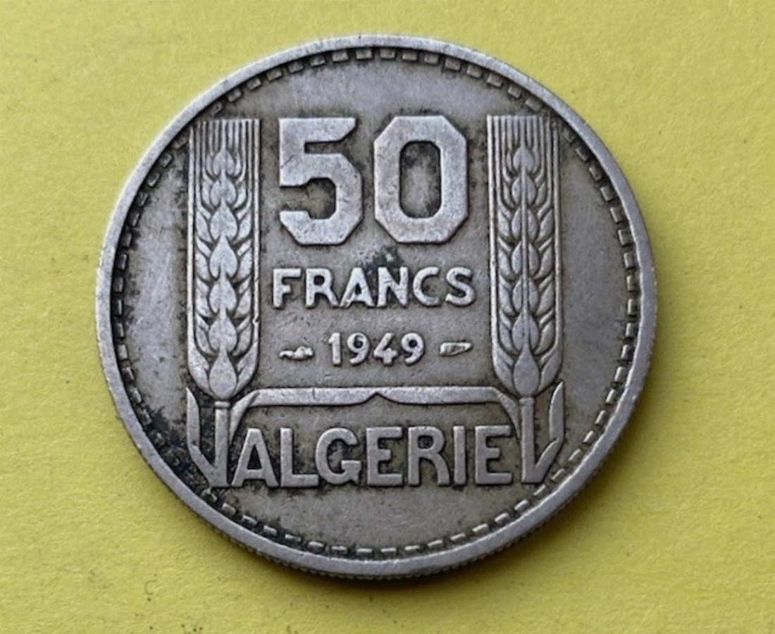  Algerien 50 Francs 1949 Französische Kolonie   