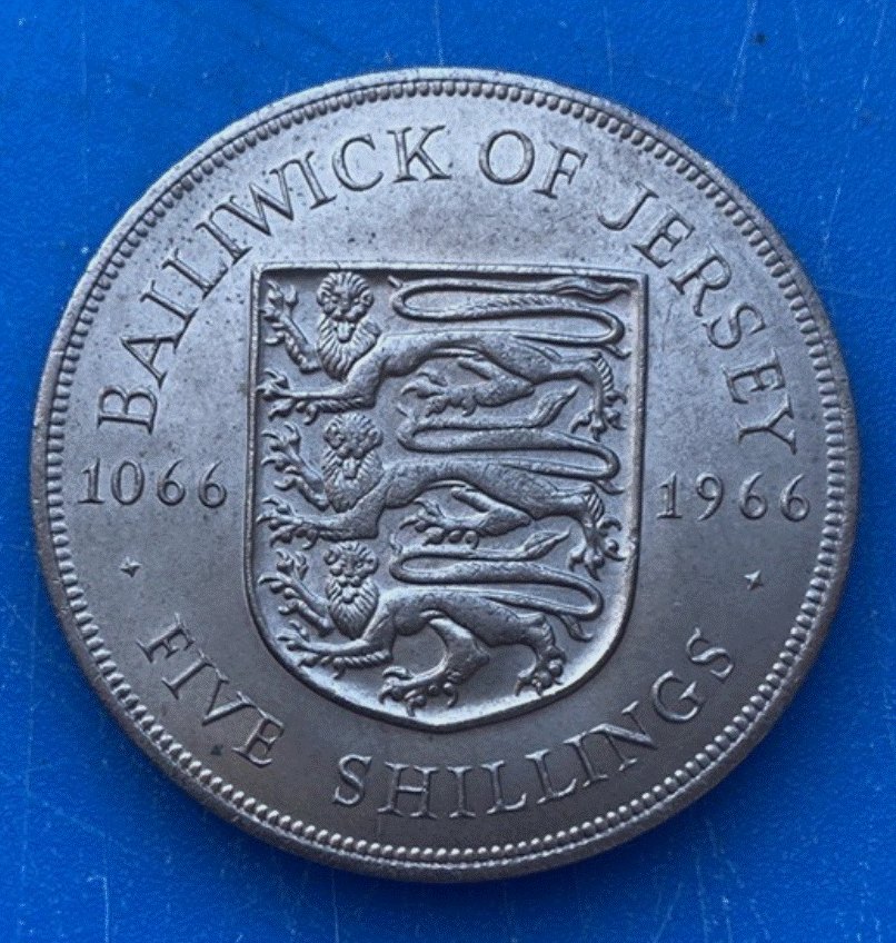  Jersey 5 Shillings 1966 - 900 Jahre Schlacht bei Hastings 1066-1966   