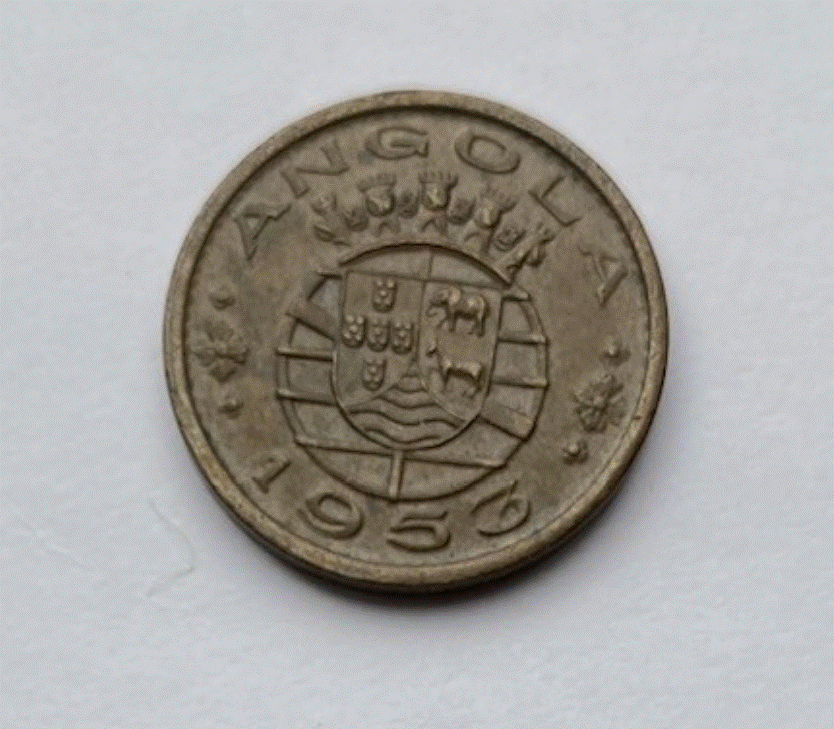  Angola 50 Centavos 1953 | Bronze Münze | Portugiesische Kolonie   