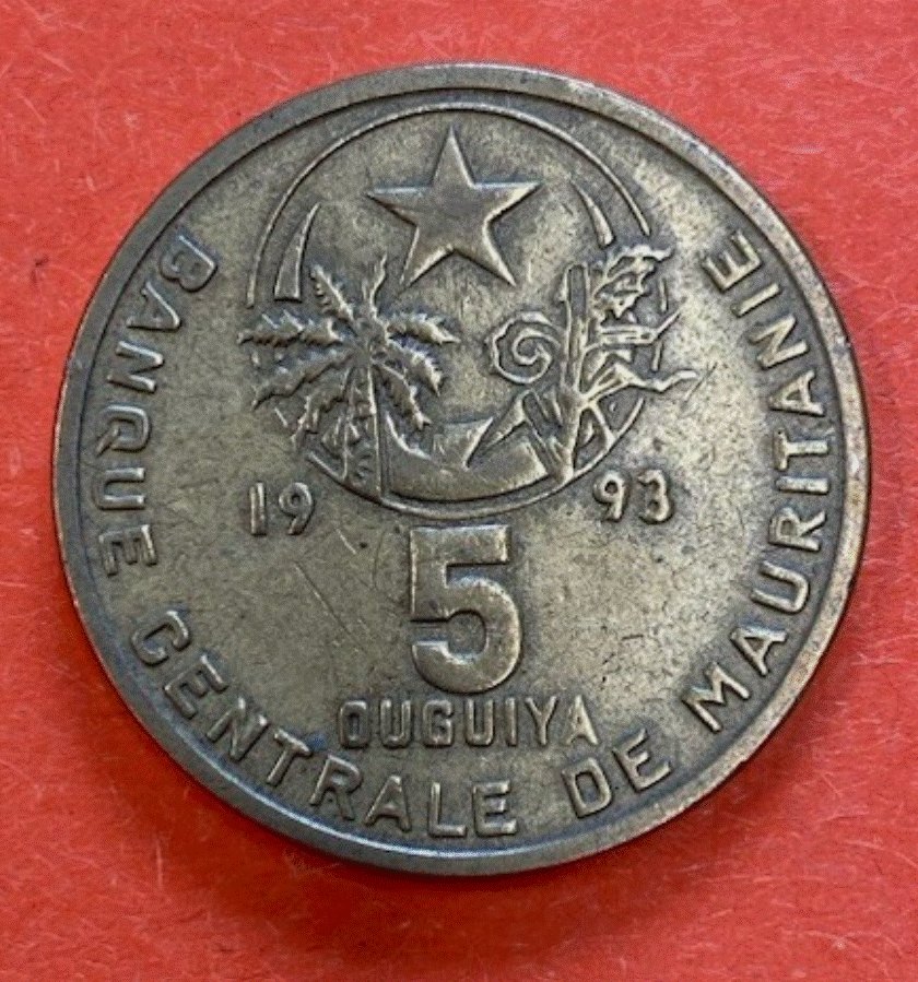  Mauretanien 5 Ouguiya 1993 Selten   