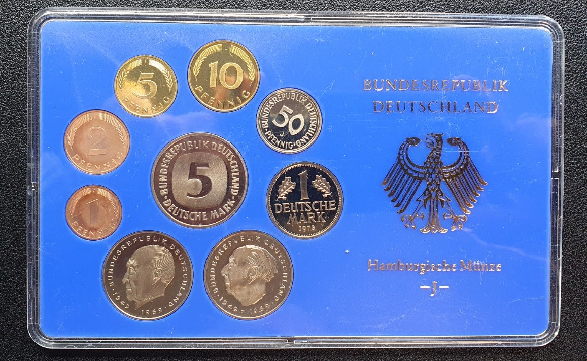 BRD DM KMS 1978 J Spiegelglanz