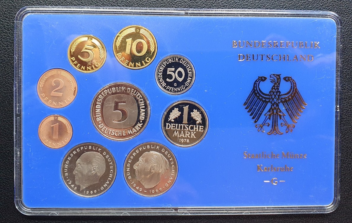 BRD DM KMS 1978 G Spiegelglanz