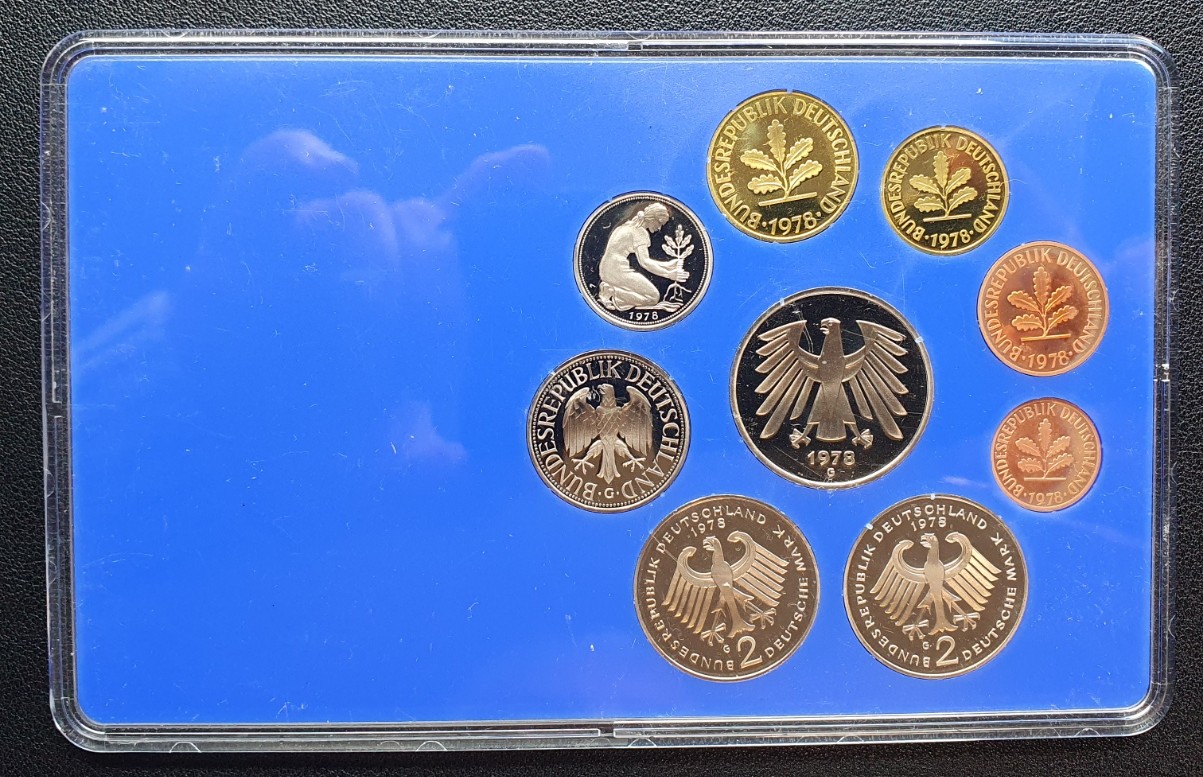 BRD DM KMS 1978 G Spiegelglanz   