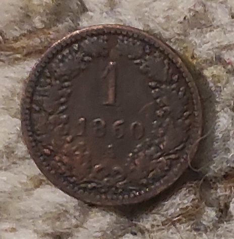  Österreich 1 Kreuzer 1860 A   