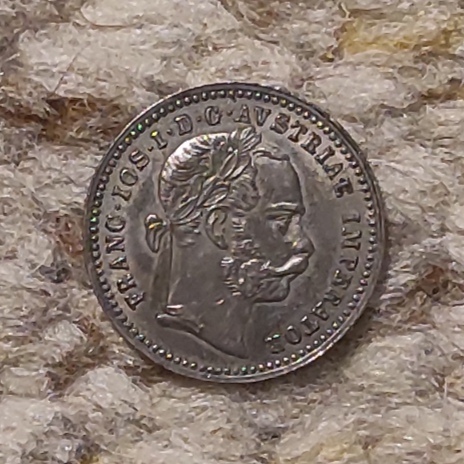  Österreich 10 Kreuzer 1872. SILBER, Franz Joseph I.   