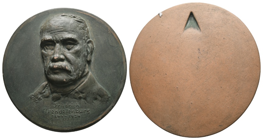  Medaille 1924; Friedrich Trendenlenburg; Porzellan; 174,63 g; Ø 113,72 mm   