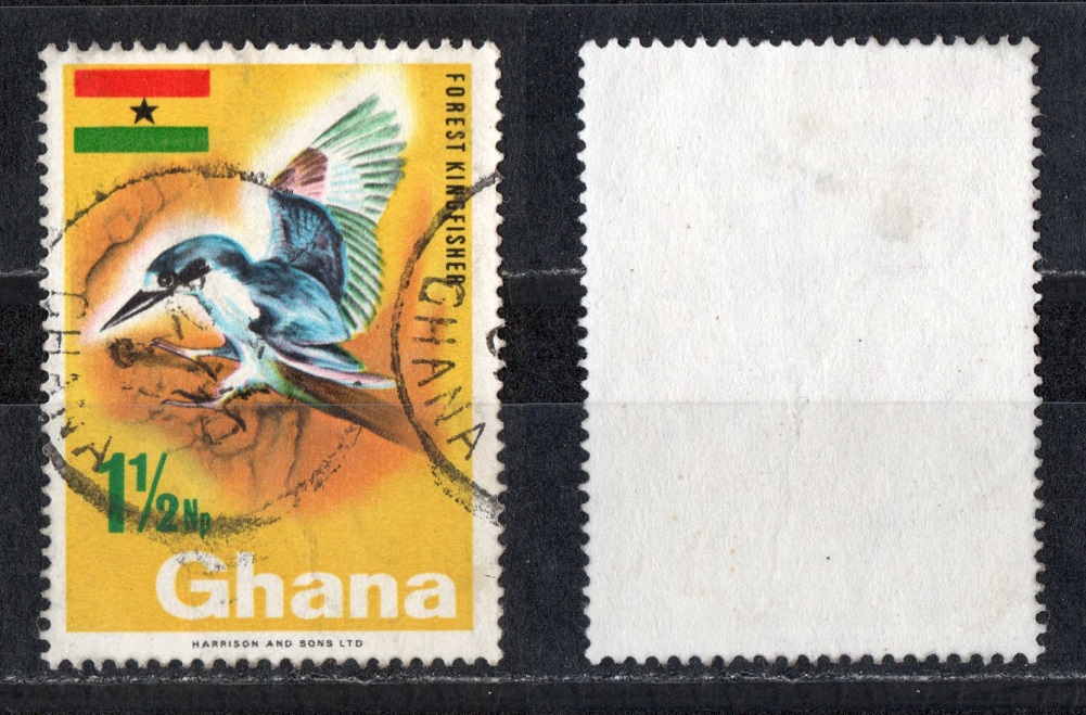  Ghana 1 1/2 Np Natura/ Echt gelaufen/ Top Stempel   