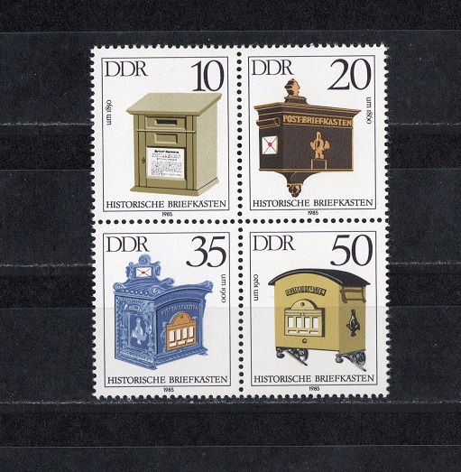  DDR 1985 Mi.2924-2927 Viererblock **Postfrisch   