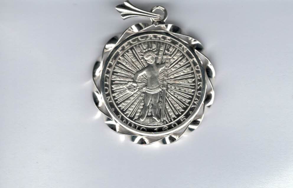  Silbermedaille Anhänger Steyr WallfahrtskircheChristkindl 925/14,4g Österreich Spittalgold9800 (3469   